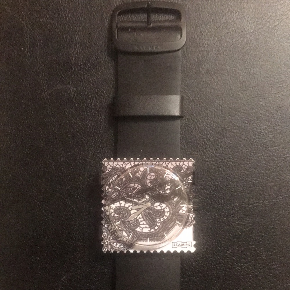 S.T.A.M.P.S. Wristwatch black buckle band interchangeable